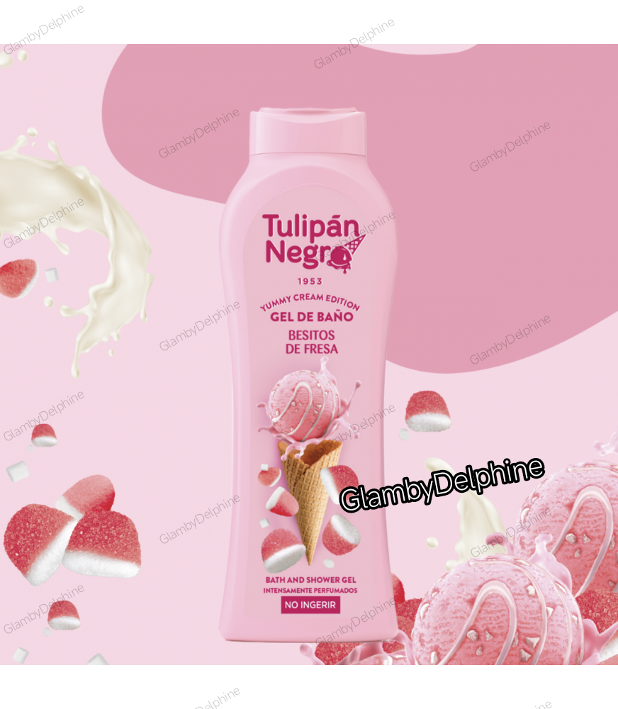 GEL DOUCHE TULIPAN NEGRO YUMMY CREAM LAIT MERINGUÉ CANNELLE