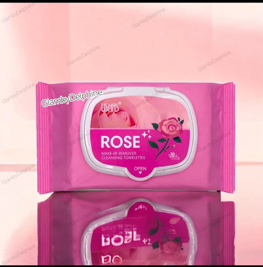 lingettes démaquillantes à la ROSE – Ushas