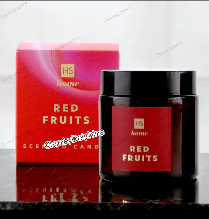 Bougie Cire de Soja Premium Parfum FRUITS ROUGES 100ml – HiSkin